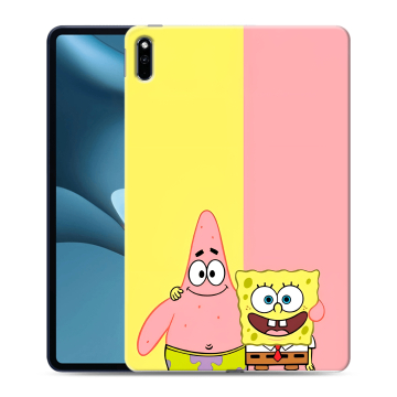 Силиконовый противоударный чехол на Huawei MatePad Pro 10.8 (2021) с принтом Спанч боб Спанчбоб