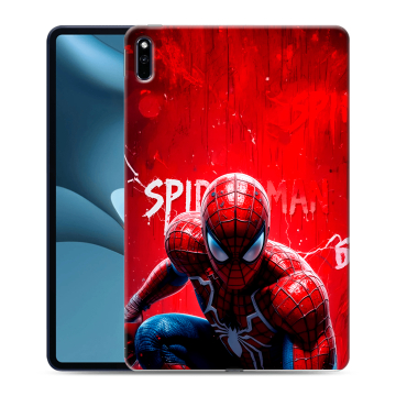 Силиконовый противоударный чехол на Huawei MatePad Pro 10.8 (2021) с принтом Spiderman Человек паук