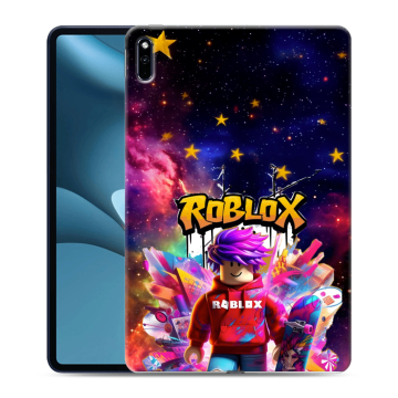 Силиконовый противоударный чехол на Huawei MatePad Pro 10.8 (2021) с принтом Roblox Роблокс