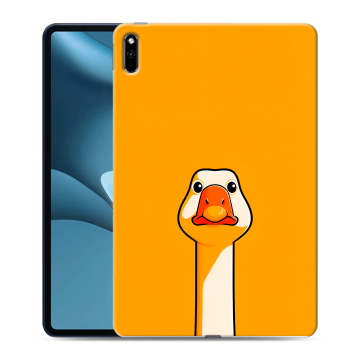 Силиконовый противоударный чехол на Huawei MatePad Pro 10.8 (2021) с принтом Смешная утка