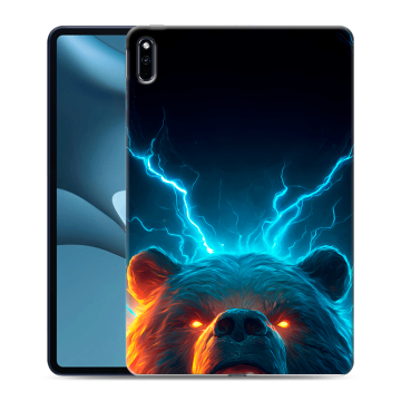 Силиконовый противоударный чехол на Huawei MatePad Pro 10.8 (2021) с принтом Медведь