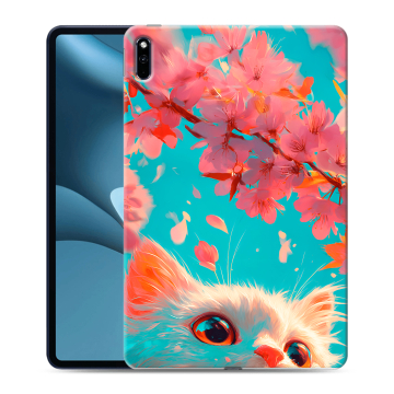 Силиконовый противоударный чехол на Huawei MatePad Pro 10.8 (2021) с принтом Красивый кот