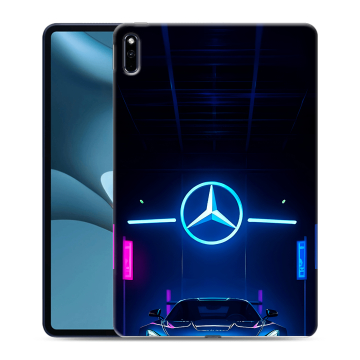 Силиконовый противоударный чехол на Huawei MatePad Pro 10.8 (2021) с принтом Mercedes Мерседес
