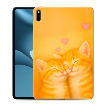 Силиконовый противоударный чехол на Huawei MatePad Pro 10.8 (2021) с принтом Милые котята Силиконовый противоударный чехол на Huawei MatePad Pro 10.8 (2021) с принтом Милые котята