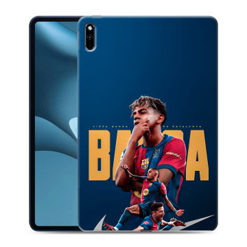 Силиконовый противоударный чехол на Huawei MatePad Pro 10.8 (2021) с принтом Барселона Barca Yamal 