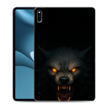 Силиконовый противоударный чехол на Huawei MatePad Pro 10.8 (2021) с принтом Волк