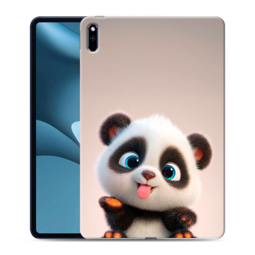Силиконовый противоударный чехол на Huawei MatePad Pro 10.8 (2021) с принтом милая панда