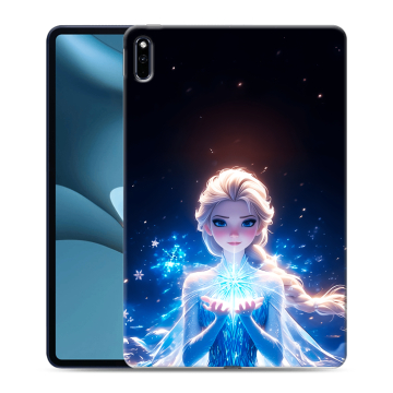 Силиконовый противоударный чехол на Huawei MatePad Pro 10.8 (2021) с принтом Холодное сердце Frozen