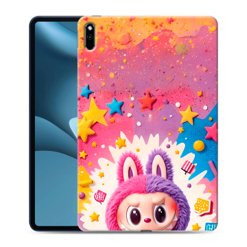 Силиконовый противоударный чехол на Huawei MatePad Pro 10.8 (2021) с принтом Labubu Лабубу