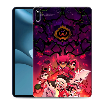 Силиконовый противоударный чехол на Huawei MatePad Pro 10.8 (2021) с принтом Hazbin Hotel Отель Хазбин