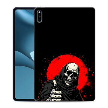 Силиконовый противоударный чехол на Huawei MatePad Pro 10.8 (2021) с принтом смешной скелет