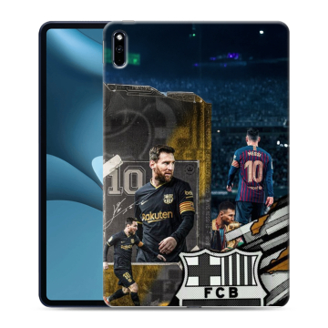 Силиконовый противоударный чехол на Huawei MatePad Pro 10.8 (2021) с принтом Messi Barcelona