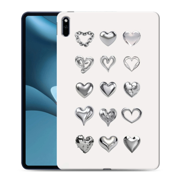 Силиконовый противоударный чехол на Huawei MatePad Pro 10.8 (2021) с принтом Y2K сердечки Силиконовый противоударный чехол на Huawei MatePad Pro 10.8 (2021) с принтом Y2K сердечки