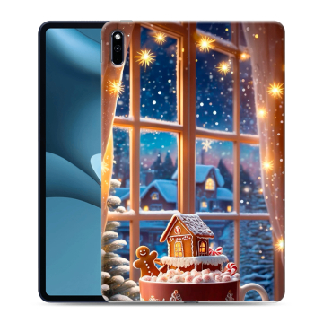 Силиконовый противоударный чехол на Huawei MatePad Pro 10.8 (2021) с принтом Новый год