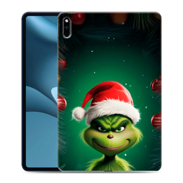 Силиконовый противоударный чехол на Huawei MatePad Pro 10.8 (2021) с принтом Гринч Новый год Рождество
