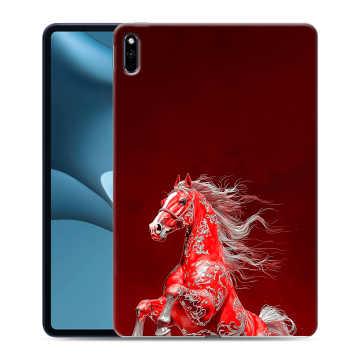 Силиконовый противоударный чехол на Huawei MatePad Pro 10.8 (2021) с принтом Новый год