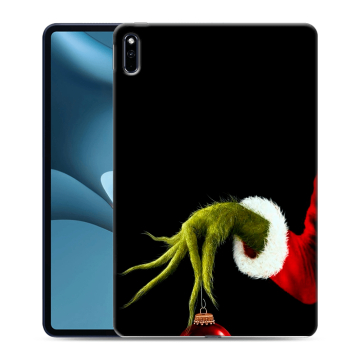 Силиконовый противоударный чехол на Huawei MatePad Pro 10.8 (2021) с принтом Новый год Гринч