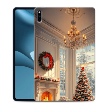 Силиконовый противоударный чехол на Huawei MatePad Pro 10.8 (2021) с принтом Новый год