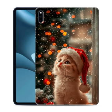 Силиконовый противоударный чехол на Huawei MatePad Pro 10.8 (2021) с принтом Новый год