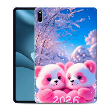 Силиконовый противоударный чехол на Huawei MatePad Pro 10.8 (2021) с принтом Новый год