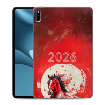 Силиконовый противоударный чехол на Huawei MatePad Pro 10.8 (2021) с принтом Новый год