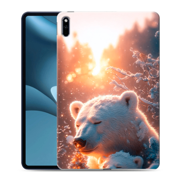Силиконовый противоударный чехол на Huawei MatePad Pro 10.8 (2021) с принтом Новый год