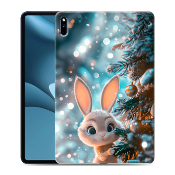 Силиконовый противоударный чехол на Huawei MatePad Pro 10.8 (2021) с принтом Новый год