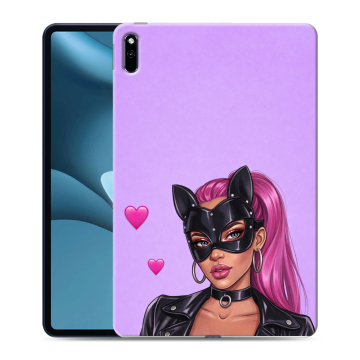 Силиконовый противоударный чехол на Huawei MatePad Pro 10.8 (2021) с принтом женский