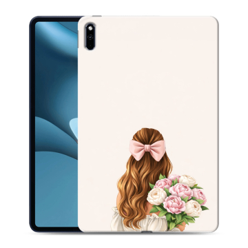 Силиконовый противоударный чехол на Huawei MatePad Pro 10.8 (2021) с принтом женский Силиконовый противоударный чехол на Huawei MatePad Pro 10.8 (2021) с принтом женский
