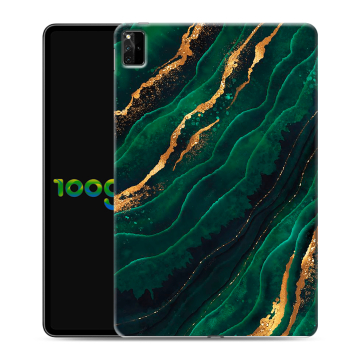 Силиконовый чехол на планшета Huawei MatePad Pro 12.6 (2021) с принтом Мрамор зеленое золото Силиконовый чехол на планшета Huawei MatePad Pro 12.6 (2021) с принтом Мрамор зеленое золото