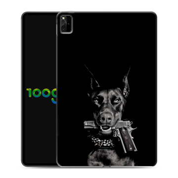 Силиконовый чехол на планшета Huawei MatePad Pro 12.6 (2021) с принтом Доберман и пистолет Силиконовый чехол на планшета Huawei MatePad Pro 12.6 (2021) с принтом Доберман и пистолет