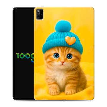 Силиконовый чехол на Huawei MatePad Pro 12.6 (2021) с принтом Котенок в шапке Силиконовый чехол на Huawei MatePad Pro 12.6 (2021) с принтом Котенок в шапке