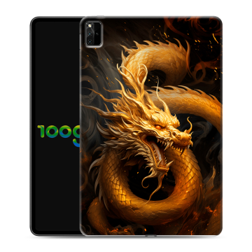 Силиконовый чехол на Huawei MatePad Pro 12.6 (2021) с принтом Золотой дракон