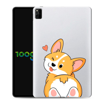 Силиконовый чехол на Huawei MatePad Pro 12.6 (2021) с принтом Корги Силиконовый чехол на Huawei MatePad Pro 12.6 (2021) с принтом Корги