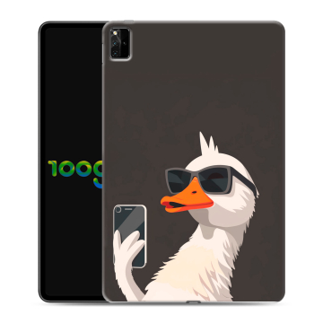 Силиконовый чехол на Huawei MatePad Pro 12.6 (2021) с принтом утка в очках Силиконовый чехол на Huawei MatePad Pro 12.6 (2021) с принтом утка в очках