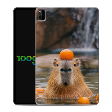 Силиконовый чехол на Huawei MatePad Pro 12.6 (2021) с принтом Капибара с апельсином Силиконовый чехол на Huawei MatePad Pro 12.6 (2021) с принтом Капибара с апельсином
