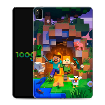 Силиконовый чехол на Huawei MatePad Pro 12.6 (2021) с принтом Майнкрафт Minecraft