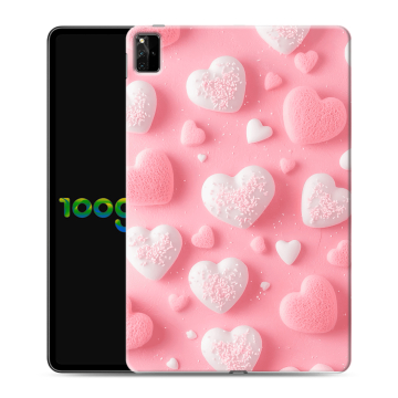 Силиконовый чехол на Huawei MatePad Pro 12.6 (2021) с принтом Сердечки
