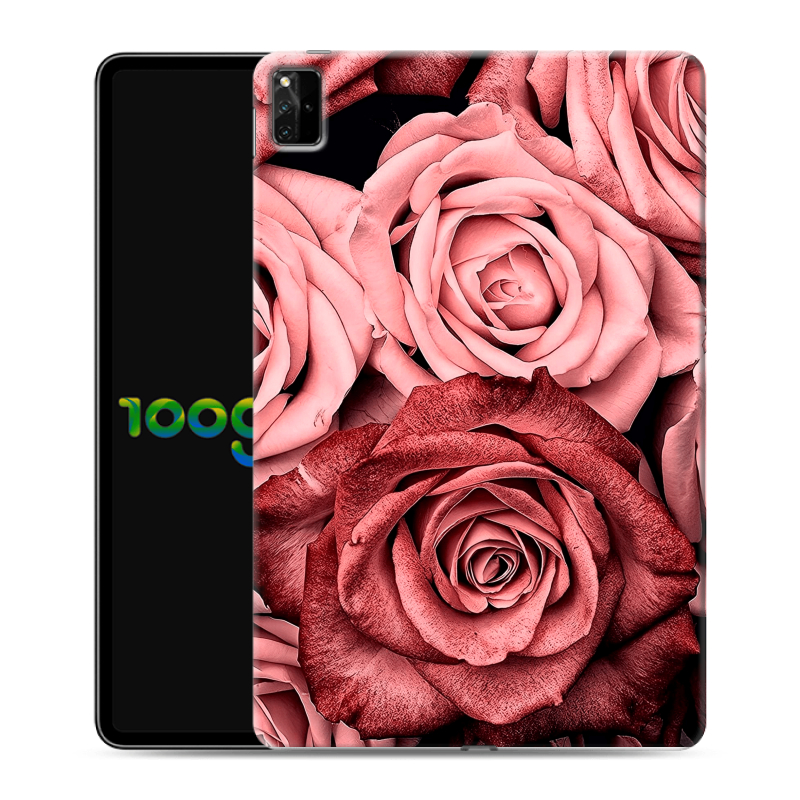Силиконовый противоударный чехол на Huawei MatePad Pro 12.6 (2021) с принтом Цветы розы Силиконовый противоударный чехол на Huawei MatePad Pro 12.6 (2021) с принтом Цветы розы