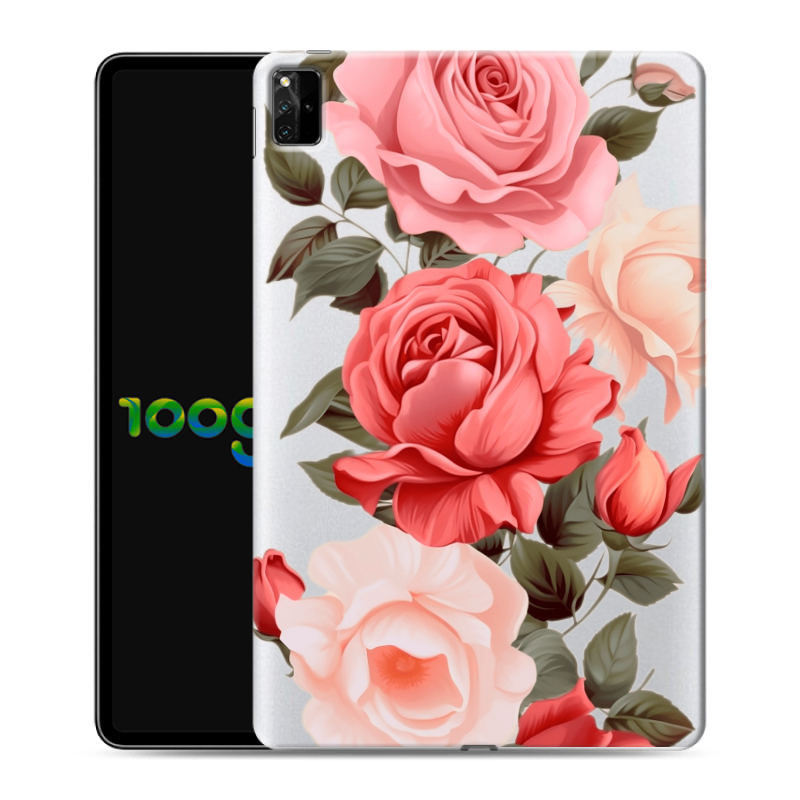 Силиконовый чехол на Huawei MatePad Pro 12.6 (2021) с принтом Розы Силиконовый чехол на Huawei MatePad Pro 12.6 (2021) с принтом Розы