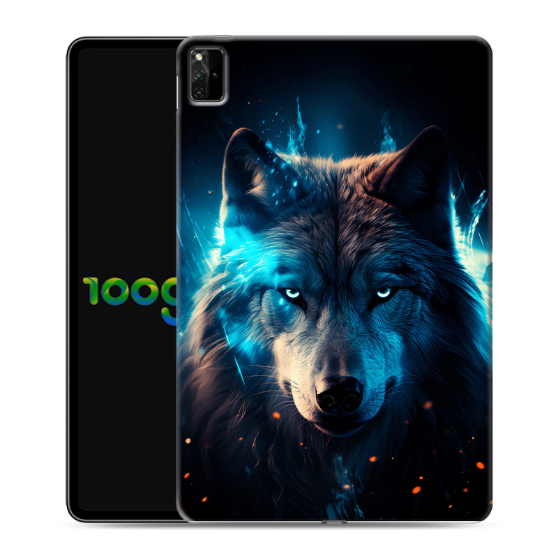 Силиконовый противоударный чехол на Huawei MatePad Pro 12.6 (2021) с принтом Волк ночной Силиконовый противоударный чехол на Huawei MatePad Pro 12.6 (2021) с принтом Волк ночной