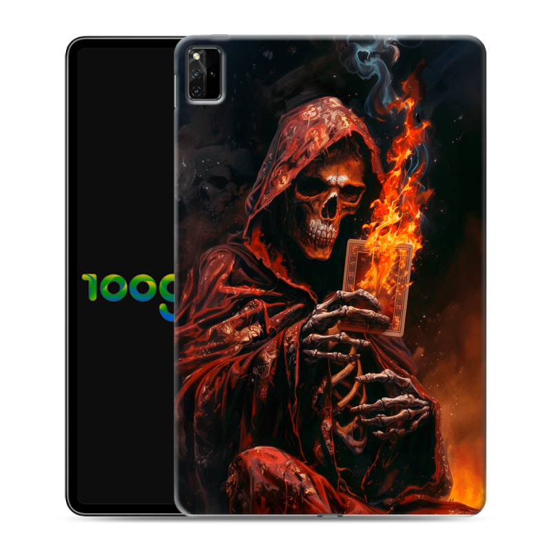 Силиконовый противоударный чехол на Huawei MatePad Pro 12.6 (2021) с принтом Скелет и карты Силиконовый противоударный чехол на Huawei MatePad Pro 12.6 (2021) с принтом Скелет и карты