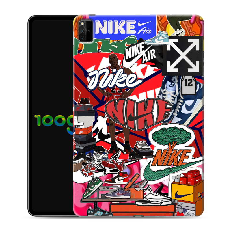 Силиконовый противоударный чехол на Huawei MatePad Pro 12.6 (2021) с принтом Найк Nike яркий Силиконовый противоударный чехол на Huawei MatePad Pro 12.6 (2021) с принтом Найк Nike яркий