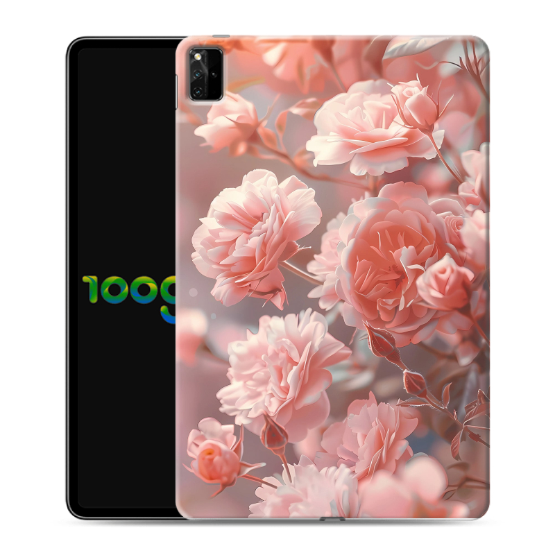 Силиконовый чехол на Huawei MatePad Pro 12.6 (2021) с принтом Розовые розы Силиконовый чехол на Huawei MatePad Pro 12.6 (2021) с принтом Розовые розы
