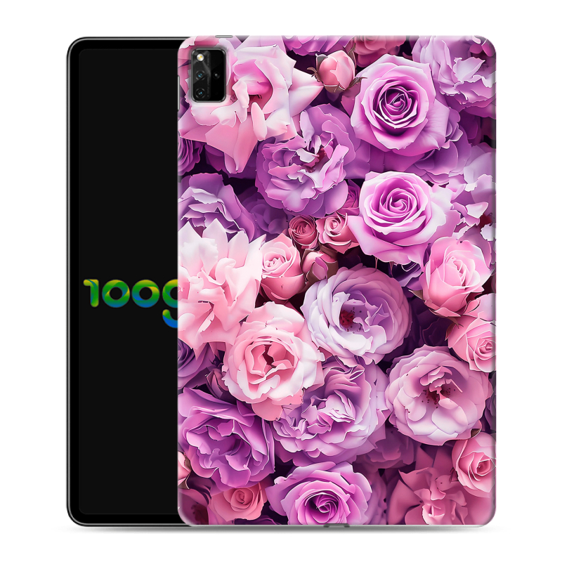 Силиконовый чехол на Huawei MatePad Pro 12.6 (2021) с принтом лавандовые розы Силиконовый чехол на Huawei MatePad Pro 12.6 (2021) с принтом лавандовые розы