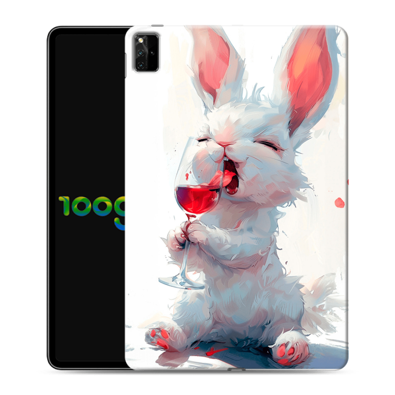 Силиконовый противоударный чехол на Huawei MatePad Pro 12.6 (2021) с принтом кролик зайчик Силиконовый противоударный чехол на Huawei MatePad Pro 12.6 (2021) с принтом кролик зайчик