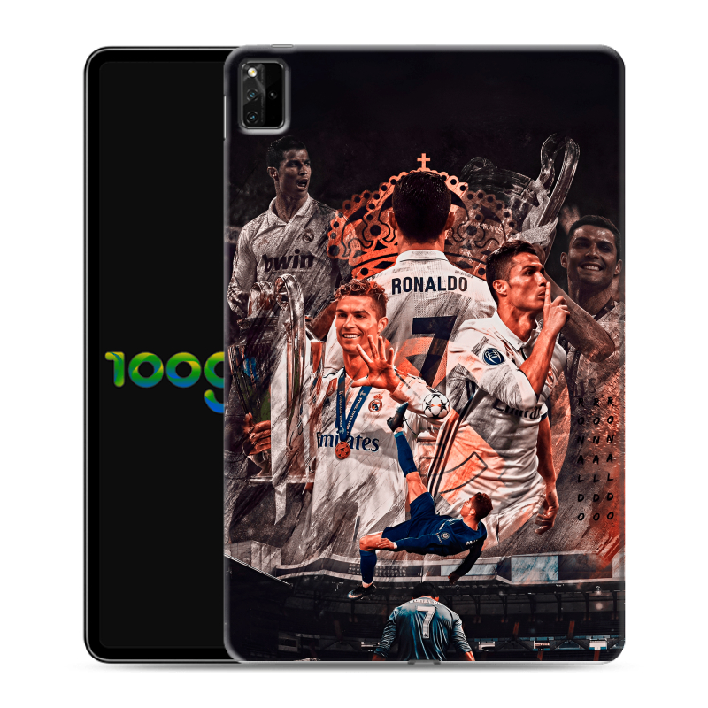 Силиконовый противоударный чехол на Huawei MatePad Pro 12.6 (2021) с принтом Реал Роналдо Real Ronaldo Силиконовый противоударный чехол на Huawei MatePad Pro 12.6 (2021) с принтом Реал Роналдо Real Ronaldo