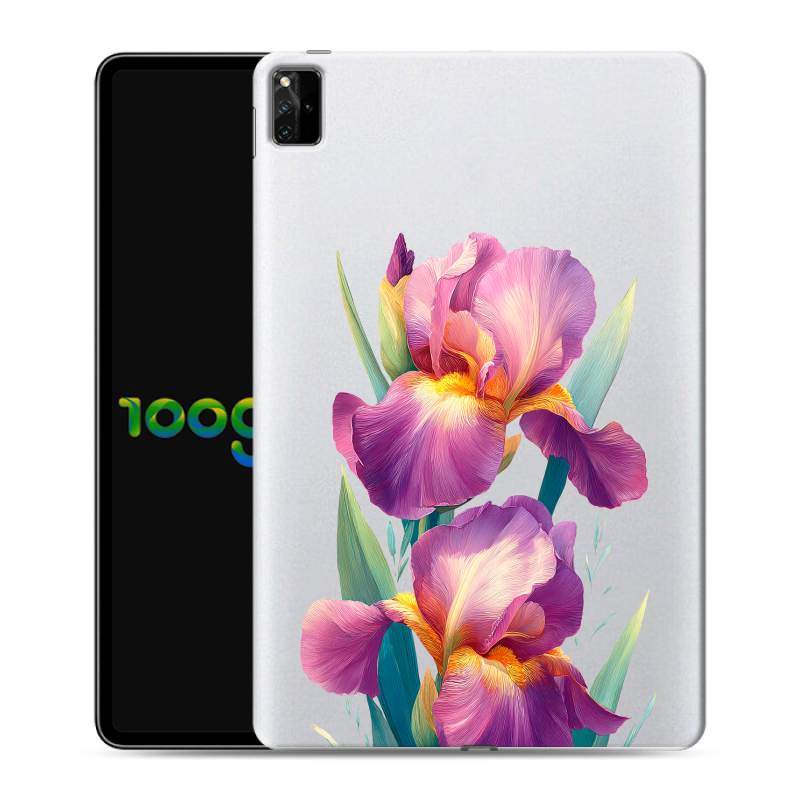 Силиконовый противоударный чехол на Huawei MatePad Pro 12.6 (2021) с принтом Цветы орхидеи Силиконовый противоударный чехол на Huawei MatePad Pro 12.6 (2021) с принтом Цветы орхидеи