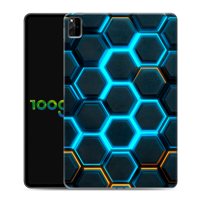 Силиконовый чехол на Huawei MatePad Pro 12.6 (2021) с принтом Неоновые соты Силиконовый чехол на Huawei MatePad Pro 12.6 (2021) с принтом Неоновые соты