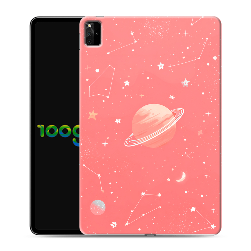 Силиконовый чехол на Huawei MatePad Pro 12.6 (2021) с принтом Розовый космос Силиконовый чехол на Huawei MatePad Pro 12.6 (2021) с принтом Розовый космос